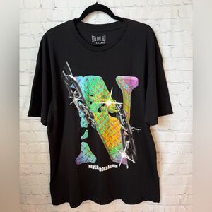 NEVER BROKE AGAIN NBA Youngboy size XL black with steel chain logo t-shirt